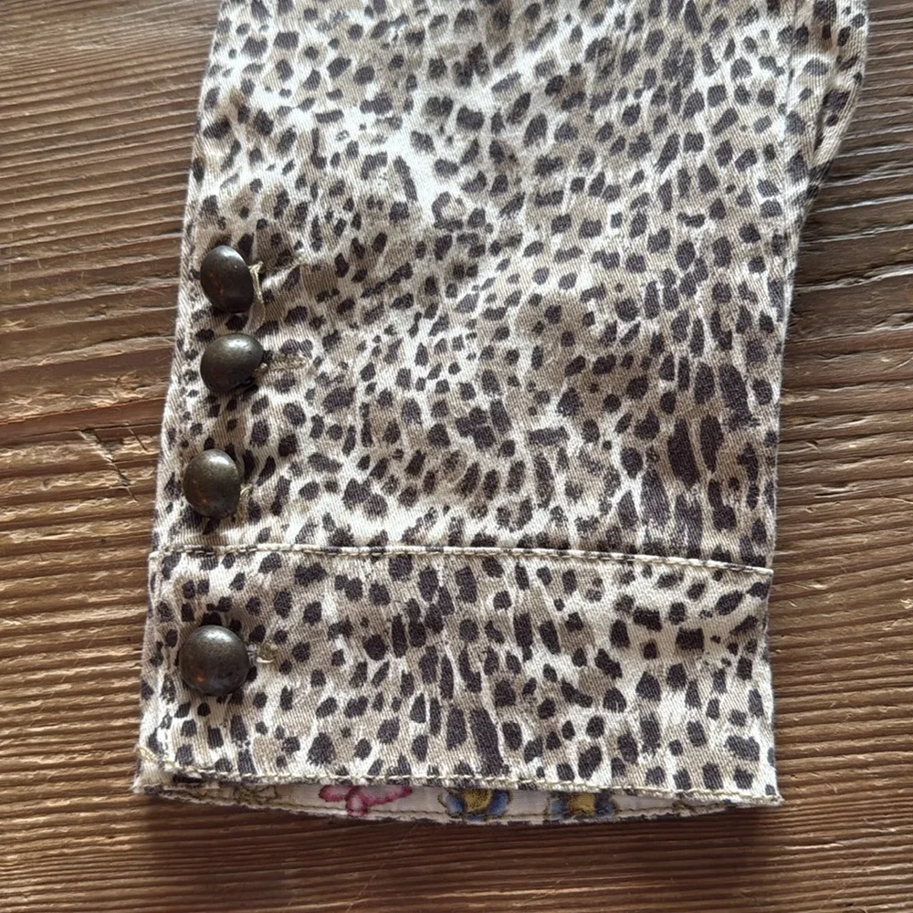 Children’s place stretch Leopard Straight Leg Pant Print size 6